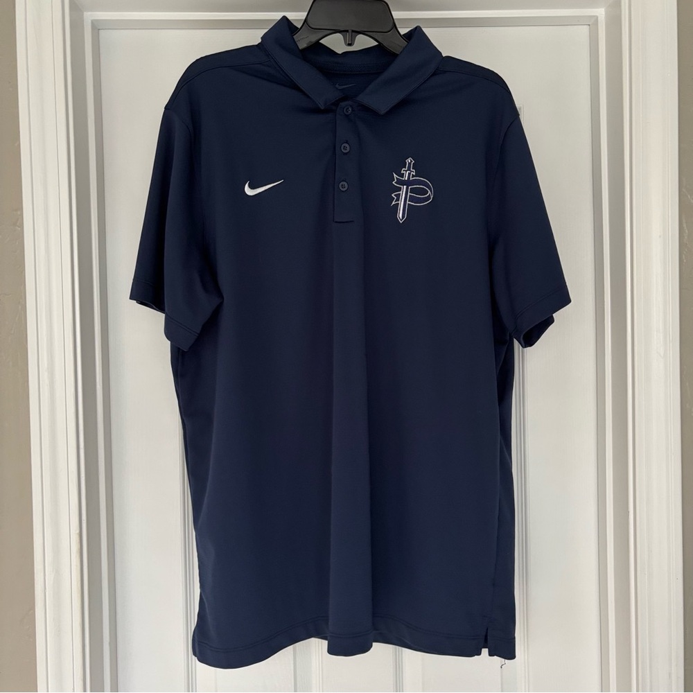 Navy Nike Dri-Fit Pace Academy Polo